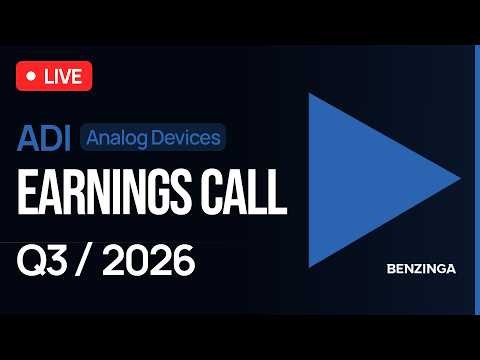Analog Devices Q3 FY26 Earnings Call | $ADI | 🔴 WATCH LIVE
