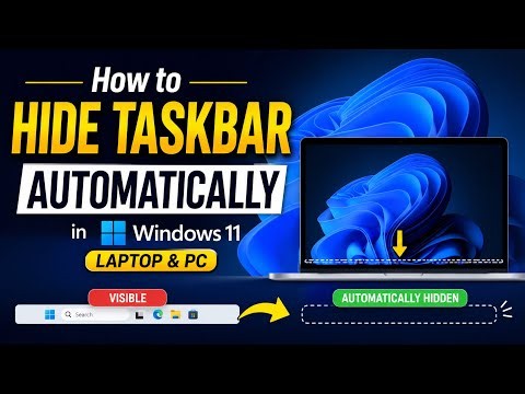 How to Hide Taskbar Automatically in Windows 11 Laptop & PC