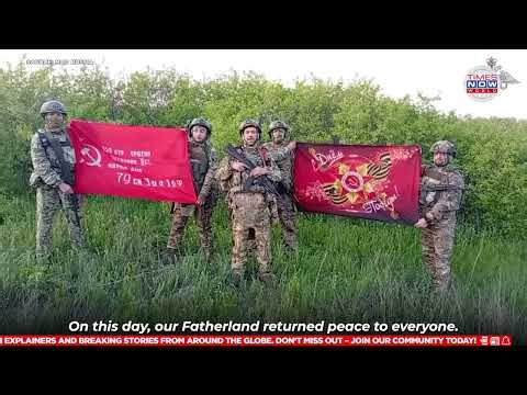 WATCH: Russian Army's Drone FLIES Victory Banners Across DPR Regions | Times Now World