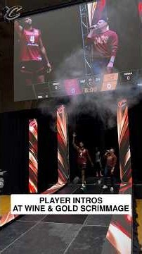 Player Intros from inside the Cavs United Wine & Gold Scrimmage! #LetEmKnow