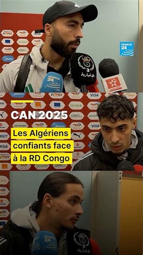 Les Algériens confiants pour leur huitième face à la RD Congo • FRANCE 24