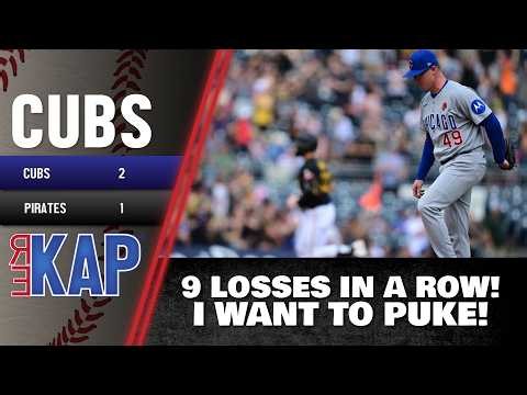 REKAP ®: ⚾️ Chicago Cubs 2-1 loss to Pittsburgh Pirates. ‘9 straight! They make me want to puke!’