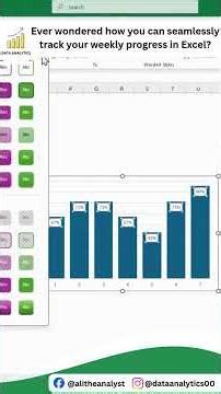 Ever wondered how to track your weekly progress in Excel without making it complicated? || #excel