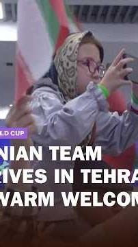 Iran players receive warm welcome back in Tehran after World Cup