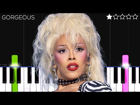 Doja Cat - Gorgeous | EASY Piano Tutorial