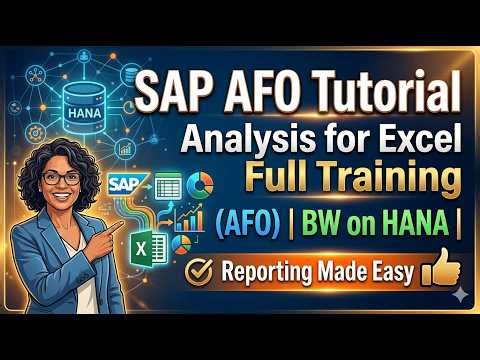 SAP AFO Tutorial| Analysis for Excel Full Training|(AFO)| BW on HANA| Reporting Made Easy#sap#SAPAFO
