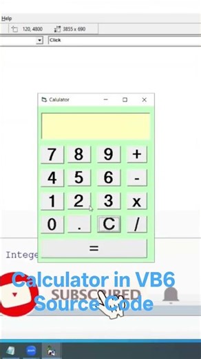 Calculator App in Visual Basic 6.0 with Source Code