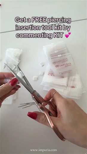 Packaging our Piercing Insertion Tool Kit By Impuria Jewelry