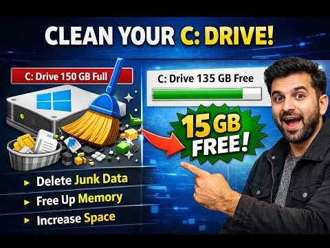 Clean Your C Drive & Free Space in Windows | Delete Junk Files (Step by Step)