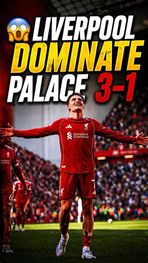 😱 Liverpool DOMINATE Palace 3-1! Anfield ERUPTS! #football #highlights #premierleague #epl
