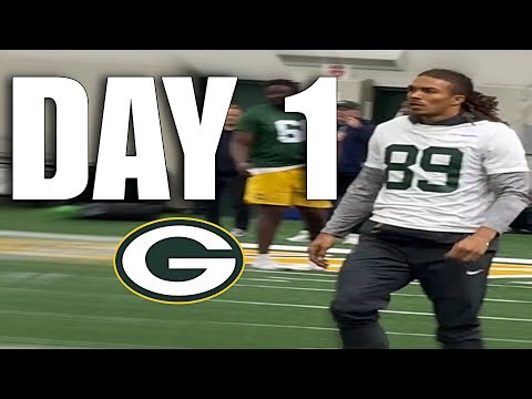 Green Bay Packers Rookie Minicamp DAY 1 HIGHLIGHTS: Chase Claypool working with Rookies FULL RECAP 