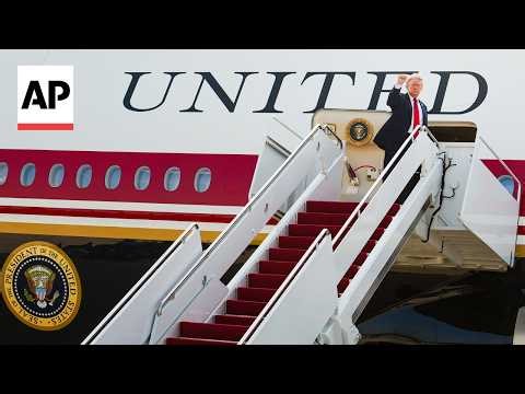 Trump flies on new Air Force One worth $400 million gifted by Qatar