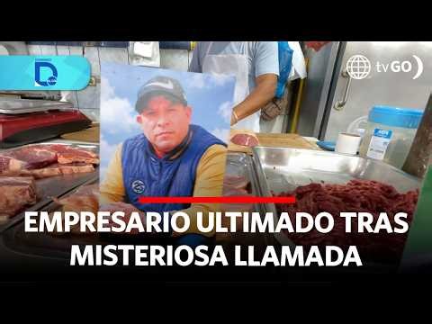 Empresario ultimado tras misteriosa llamada | Domingo al Día | Perú