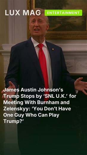 James Austin Johnson’s Trump Stops by ‘SNL U.K.’ for Meeting With Burnham and Zelenskyy: ‘ #shorts