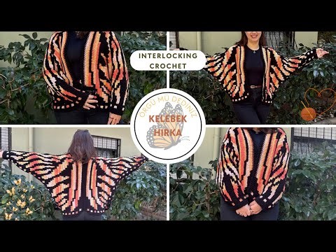 The Butterfly Cardigan That Went Viral on Social Media 🦋 | Interlocking Crochet Tutorial ✨