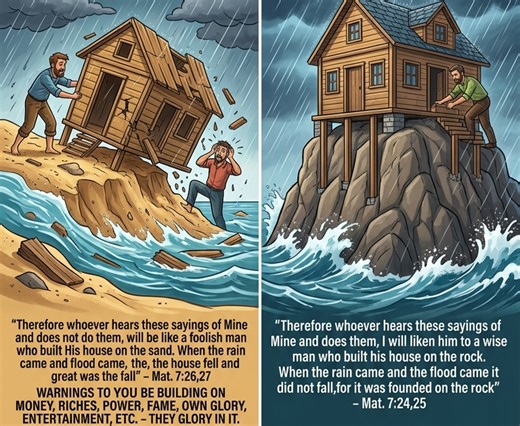 THE WISE AND FOOLISH BUILDER !!!