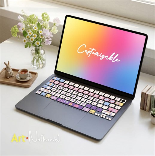 Magic Keyboard Sticker French Layout MacBook Pro Funny Gifts Custom Aesthetic Keyboard Skin Kawaii Animal Laptop Decal for M4 M5 13 14 15 - Etsy UK