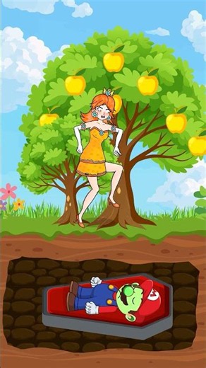Zombie Mario Guards Peach, While Daisy’s Greed Takes Over the Sacred Garden