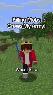 Minecraft But Every Mob I Kill Joins My Army | #shorts