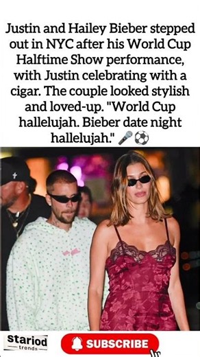Justin & Hailey Bieber Celebrate World Cup with NYC Date Night – Cigar & All! 🙌💨 #shorts