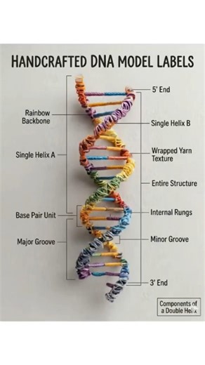 # Model of DNA , science fair ideas, 3D DNA model ✨✨
