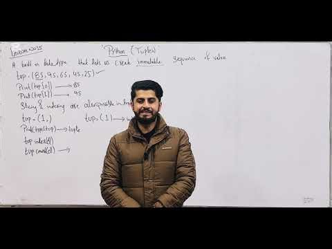 Tuples & some important programs of list in Python | Lecture 15|Beginner-Friendly | Learn with Hamza