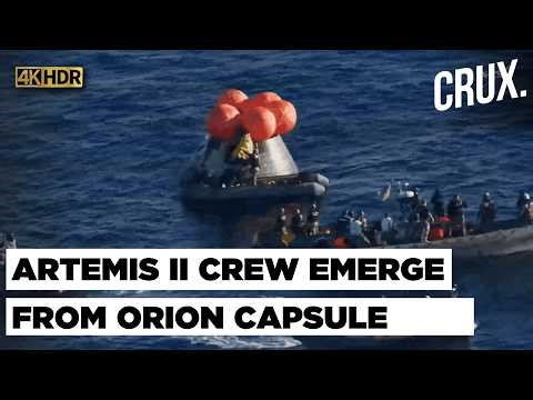 NASA Artemis II Splashes Down: Recovery Divers Open Orion Hatch, Make First Contact With Astronauts