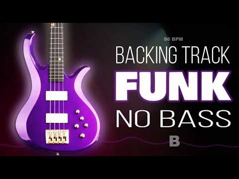 ✭ Funk Backing Track ✭ - No Bass - Backing track for bass. 96 bpm Bᵐ #backingtrack