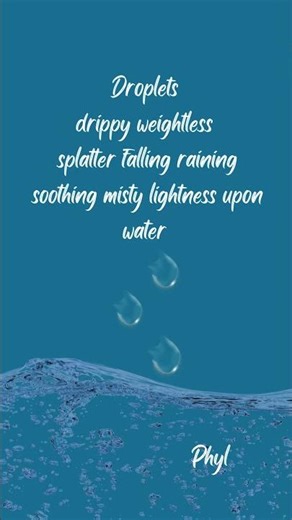 Poem Droplets (Cinquain) #iloveyou #love #motivation #quotes #relationship #youareoneofakind