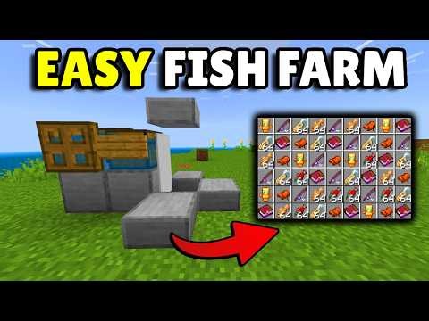 EASIEST AUTO FISH FARM in Minecraft Bedrock 1.21/26.1+!