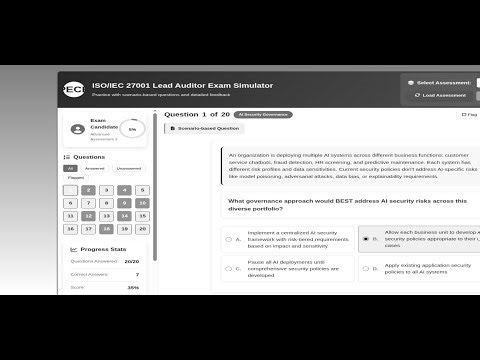 Q1 | PECB | ISO/IEC 27001 Lead Auditor Exam Simulator | Practice with scenario-based questions