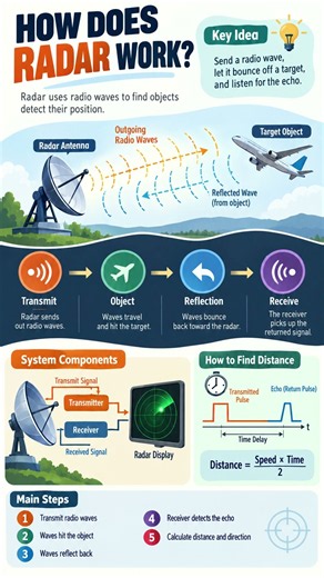 How Does Radar Work? Simple Visual Explanation