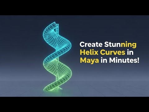 Create Stunning Helix Curves In Maya In Minutes! 🌀