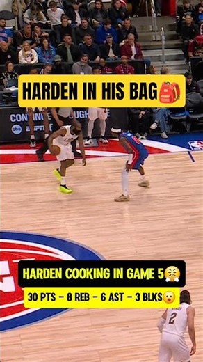 James Harden dropped 30 on Pistons😤