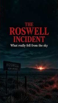 The Roswell Incident - What really fell from the sky