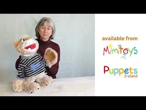 Wisky Large Cat Hand Puppet by Living Puppets | 63cm Cat Puppet for Storytelling and Play