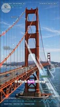 How the Golden Gate Bridge Defies Physics: An Engineering Marvel 🌉 #hello #facts