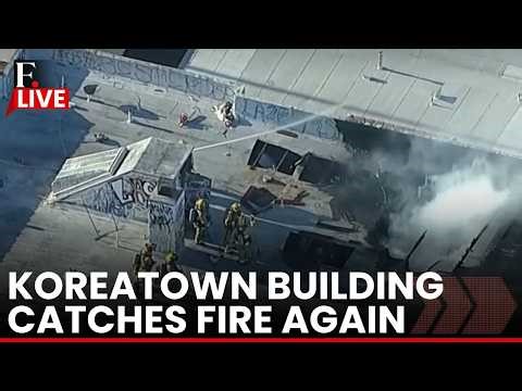Los Angeles Fire LIVE: Fire Erupts In Koreatown Again at Dewey Avenue Address | LAFD | BREAKING