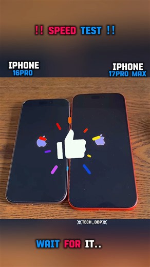 ⚡🚀 IPHONE 16PRO VS IPHONE 17PRO MAX SPEED TEST!!