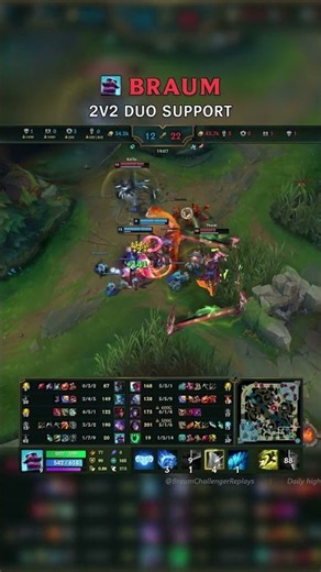 Braum + Yunara 2v2 DUO SUPPORT | EUW Master Patch 26.20 #shorts