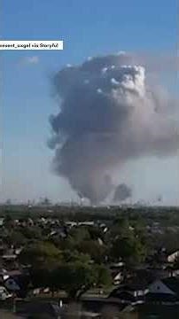 Texas Oil Refinery Explosion Fills Skyline With Huge Cloud of Smoke #shorts