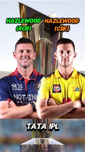 Josh Hazlewood (RCB) vs Josh Hazlewood (CSK) IPL Comparison 💥💥 #csk #rcb #kkr #mumbaiindians#ipl2026