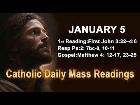 Catholic Daily Mass Readings for today I Monday January 5 2026
