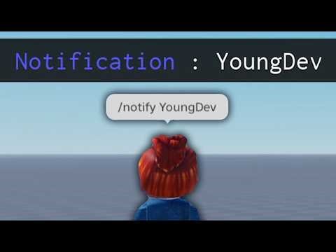 Roblox studio tutorial : How to make a global announcement