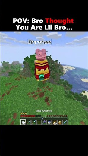 POV: Bro Tried Stealing Your Stuff... #minecraft