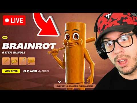 🔴 LIVE! - NEW *BRAINROT* SKINS and WINNING SOLOS in FORTNITE!