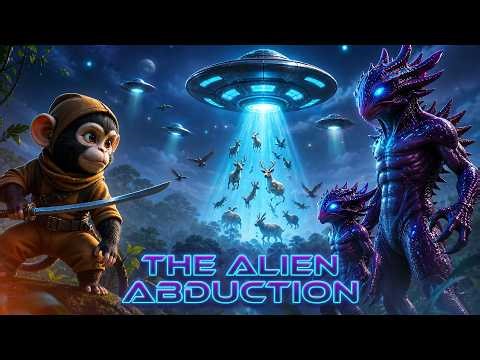 Ninja Monkey vs Aliens 👽 | Full Episode – The Alien Attack Begins!