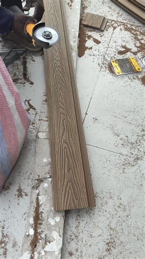 Cutting WPC wall cladding to exact size for a perfect fit. Every cut follows the layout. Clean edges. Tight joints. This step locks in straight lines and a seamless finish on exterior walls. Product specs. WPC Wall Cladding. Size 2.8m long by 140mm wide. Weather and moisture resistant. Low maintenance. We do site visits, quotation, supply, and installation. Order online. We deliver countrywide. #WPCWallCladding #WPCInstallation #ExteriorWallCladding #WallCladdingKenya #PremierWallAndFloorSolutio