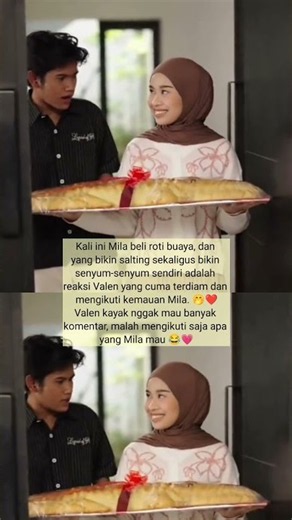 Mila buys a crocodile bread, Valen immediately obeys 😍#MilaValen #MilaBuysCrocodileBread #ValenOb...