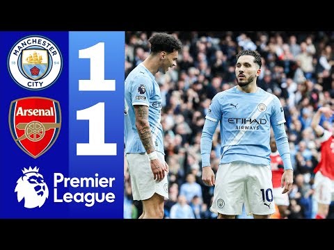 Manchester city vs Arsenal 2-1 Highlights & Goals Erling Haaland & kai havertz & rayan cherki Goals
